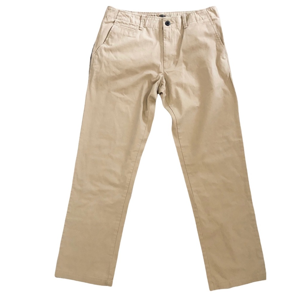 Old Navy Men Beige Straight Khaki, Size 34 X 34